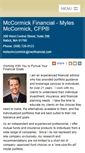 Mobile Screenshot of mccormickfinancialadvisor.com